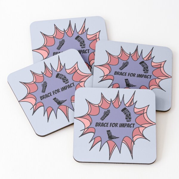 Item preview, Ehlers Danlos Connective Tissue Disorder "Brace for Impact" humor designed and sold by Crafty-Anomaly.