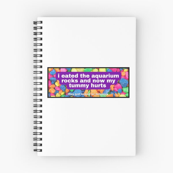 Item preview, I Eated The Aquarium Rocks And Now My Tummy Hurts Bumper Sticker designed and sold by hyperfocusrach.