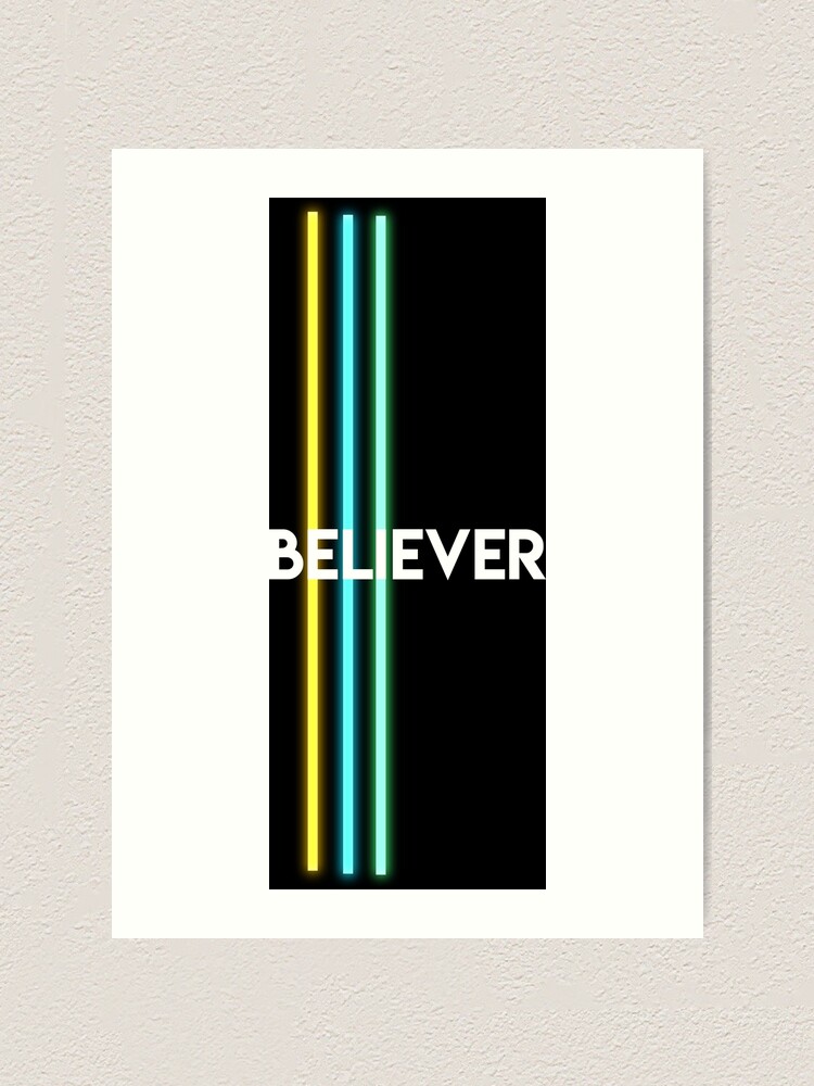 BELIEVER - Imagine Dragons Art Board Print by DalyRincon