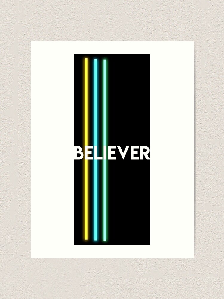 BELIEVER - Imagine Dragons Art Board Print by DalyRincon