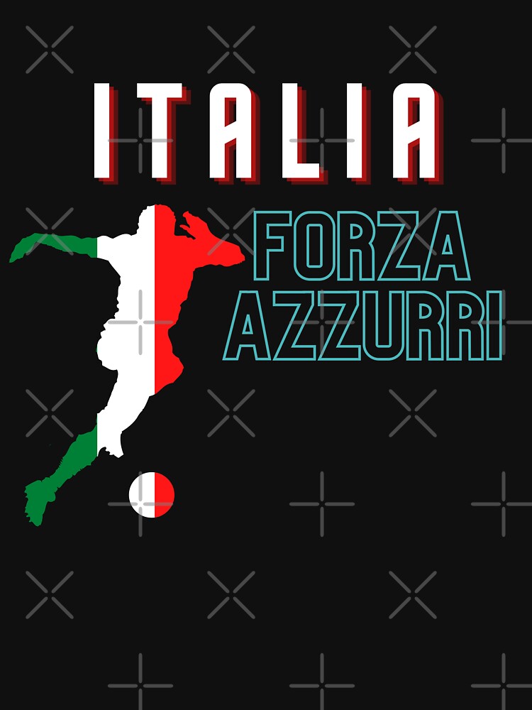 Italia Forza Azzurri T Shirt For Sale By Praveendake Redbubble