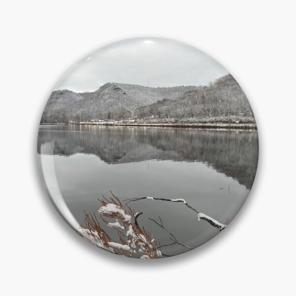 Item preview, Snowy Lakeside Bluffs designed and sold by emikat-art.