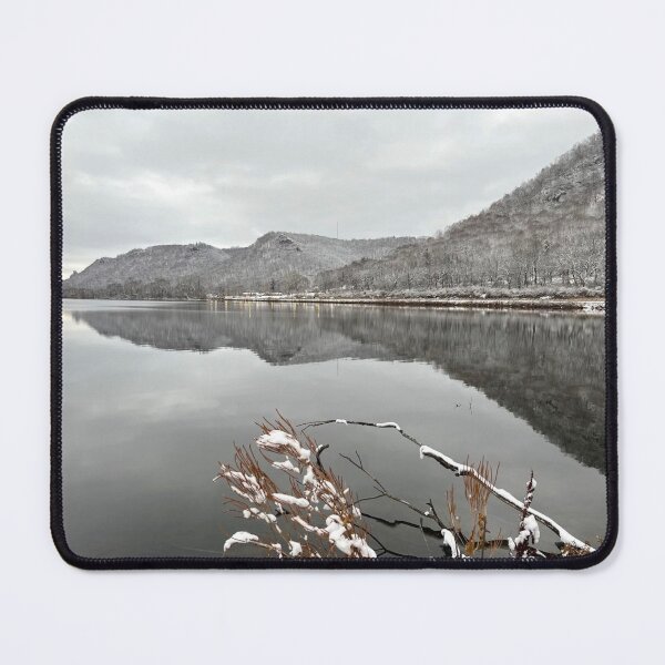 Item preview, Snowy Lakeside Bluffs designed and sold by emikat-art.