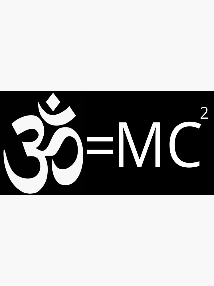 "Yoga OM=MC Squared" Sticker by Gouldo Redbubble