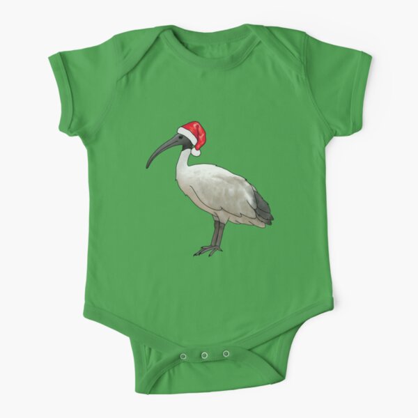 Christmas bin Chicken Short Sleeve Baby One-Piece