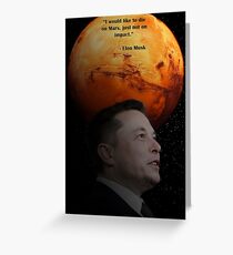 Elon Musk Greeting Cards | Redbubble