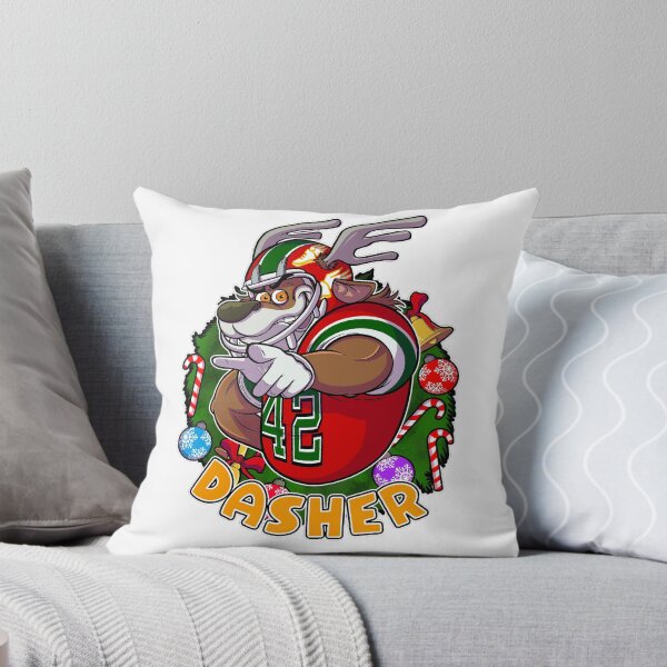 Item preview, Santa's Reindeer Football Player (Dasher) designed and sold by TopShelfToons.