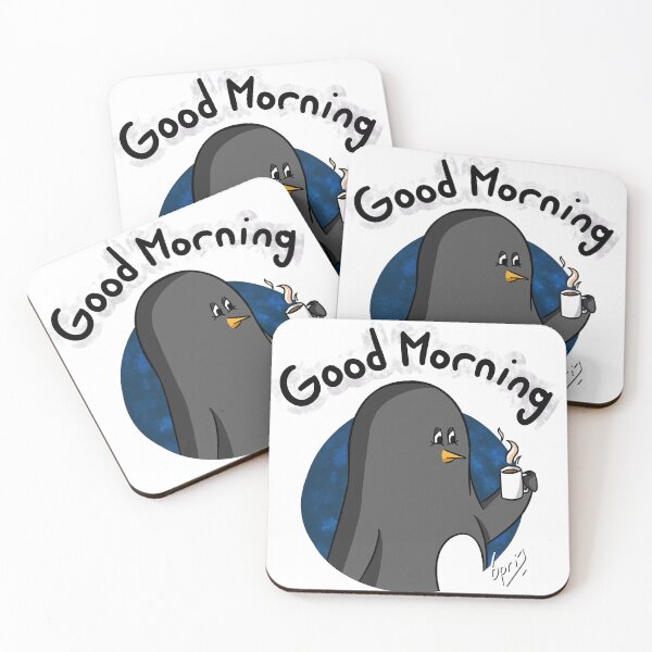 Item preview, "Good Morning" Penguin takes a coffee designed and sold by Its6pri1.
