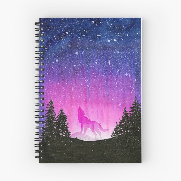 Item preview, Howling Wolf In Pink Galaxy Forest designed and sold by Olga Shvartsur.