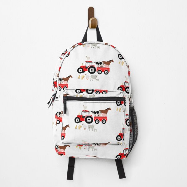 Item preview, Cute Farm Animals & Red Tractor Pattern designed and sold by idovedesign.