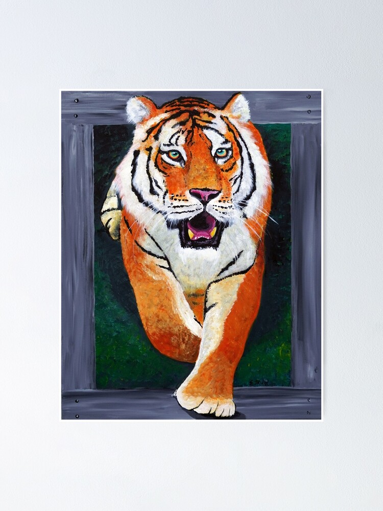 Foto Trabalhos de arte 3d Tiger