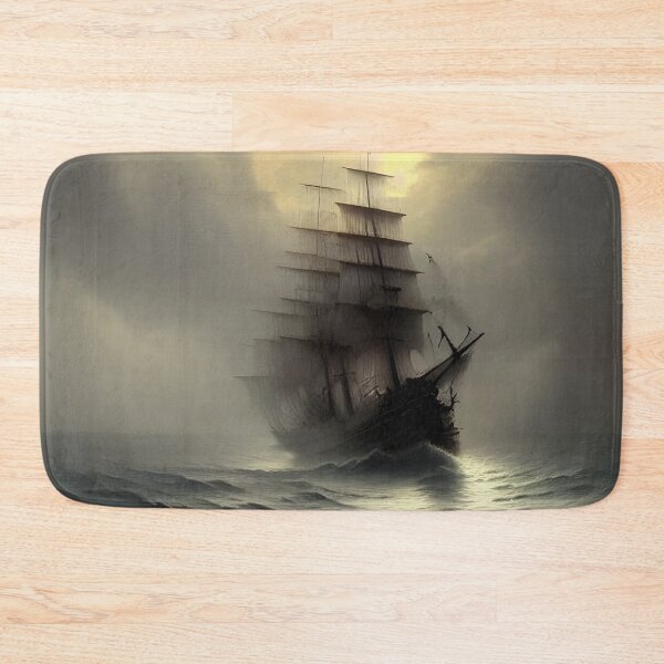 Item preview, Ghost ship under a full moon designed and sold by LonelyFootpad.