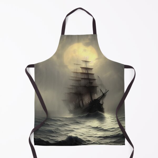 Item preview, Ghost ship under a full moon designed and sold by LonelyFootpad.