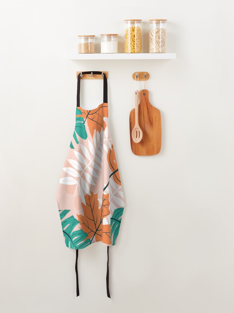 Thumbnail 4 of 6, Apron, Retro Abstract Multi Color Pattern designed and sold by XbaeX.