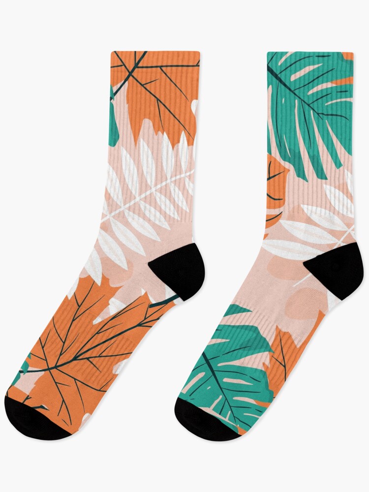 Thumbnail 1 of 5, Socks, Retro Abstract Multi Color Pattern  designed and sold by XbaeX.