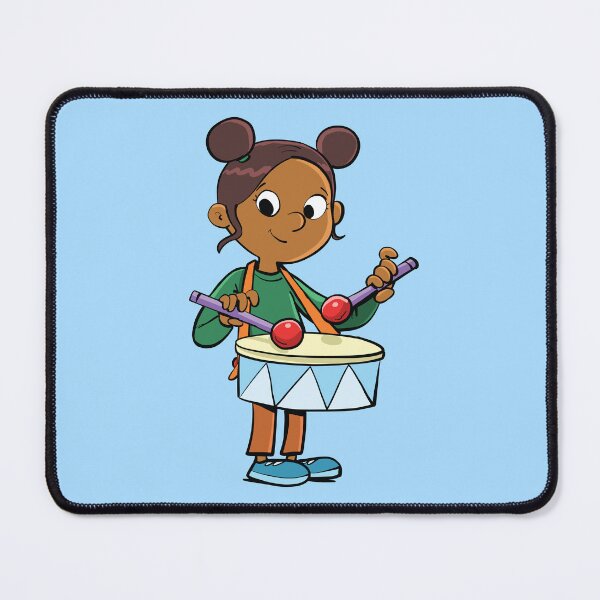 Item preview, girl with a drum ready to play music designed and sold by duxpavlic.