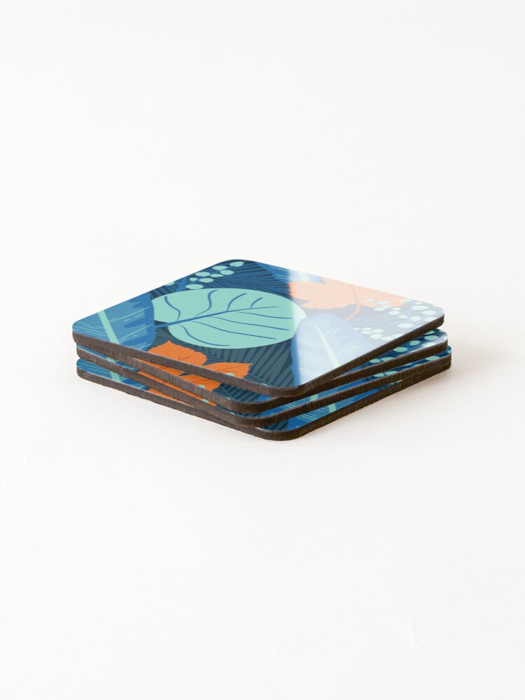 Thumbnail 4 of 5, Coasters (Set of 4), Retro Abstract Multi Color Pattern designed and sold by XbaeX.