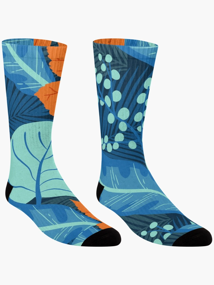 Thumbnail 3 of 5, Socks, Retro Abstract Multi Color Pattern designed and sold by XbaeX.