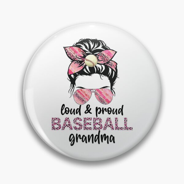Artikelvorschau, Lautes und stolzes Baseball-Oma-Leben Messy Bun Leopard Game Day entworfen und verkauft von Helbon-art.
