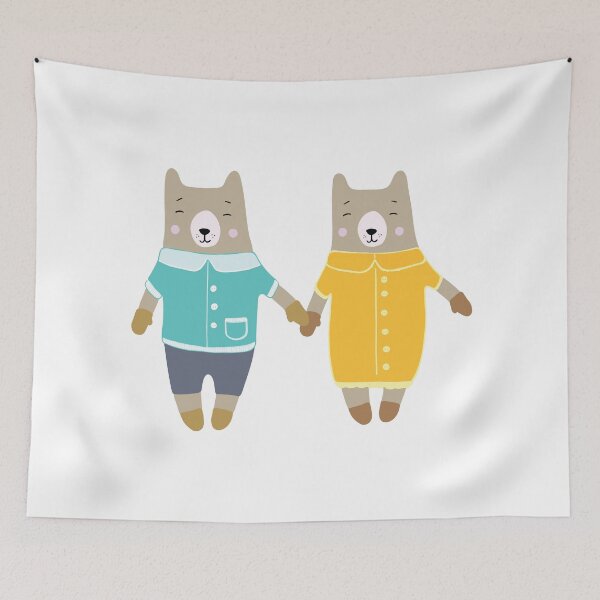Item preview, Cute pair of happy bears designed and sold by bigmoments.