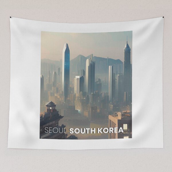 Artikelvorschau, Seoul, Südkorea entworfen und verkauft von Places On Earth.