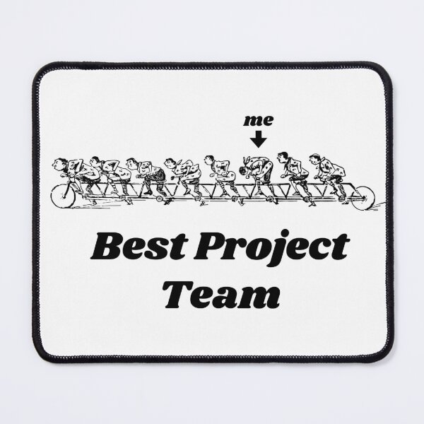 Item preview, 'Best Project Team'  Tandem Bicycle Design - Retro Illustration Design for T-shirts, mugs, phone cases and other accessories designed and sold by Ridiculam Toga.