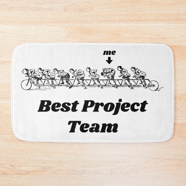 Item preview, 'Best Project Team'  Tandem Bicycle Design - Retro Illustration Design for T-shirts, mugs, phone cases and other accessories designed and sold by Ridiculam Toga.