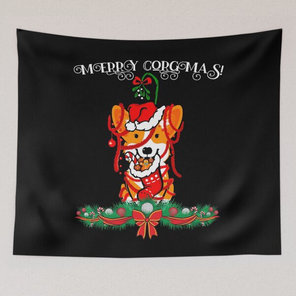Item preview, Kawaii Welsh Corgi Christmas Xmas Version designed and sold by Basti09.
