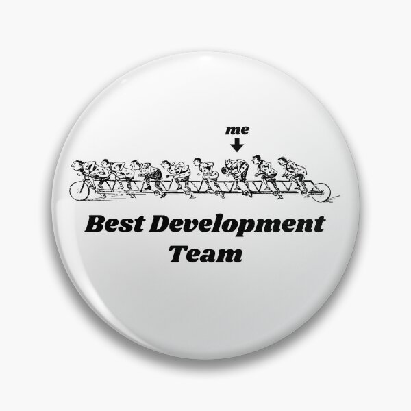 Item preview, 'Best Development Team'  Tandem Bicycle Design - Retro Illustration Design for T-shirts, mugs, phone cases and other accessories designed and sold by Ridiculam Toga.