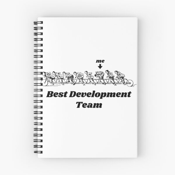 Item preview, 'Best Development Team'  Tandem Bicycle Design - Retro Illustration Design for T-shirts, mugs, phone cases and other accessories designed and sold by Ridiculam Toga.