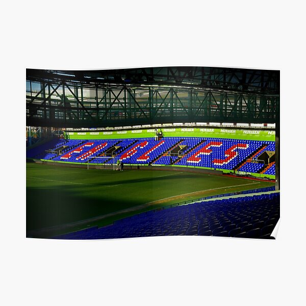 Extra Large Crystal Palace Stand Football Vinyle Autocollant Mural Poster