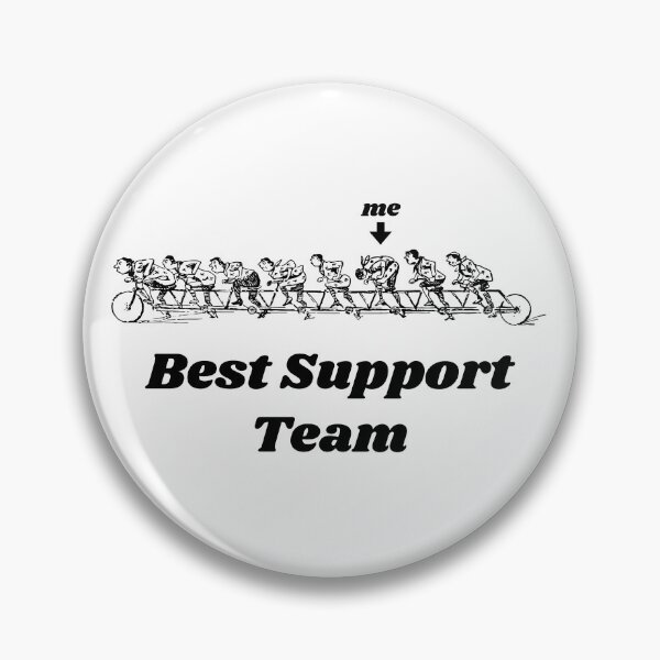 Artikelvorschau, „Best Support Team“ Tandem-Fahrrad-Design – Retro-Illustrationsdesign für T-Shirts, Tassen, Handyhüllen und andere Accessoires entworfen und verkauft von Ridiculam Toga.