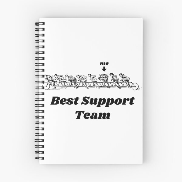 Item preview, 'Best Support Team'  Tandem Bicycle Design - Retro Illustration Design for T-shirts, mugs, phone cases and other accessories designed and sold by Ridiculam Toga.