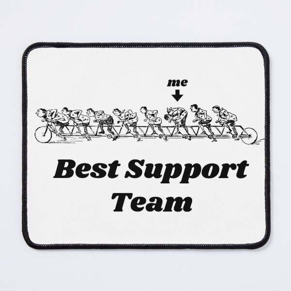 Item preview, 'Best Support Team'  Tandem Bicycle Design - Retro Illustration Design for T-shirts, mugs, phone cases and other accessories designed and sold by Ridiculam Toga.