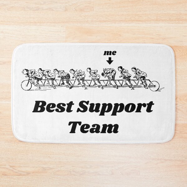 Item preview, 'Best Support Team'  Tandem Bicycle Design - Retro Illustration Design for T-shirts, mugs, phone cases and other accessories designed and sold by Ridiculam Toga.