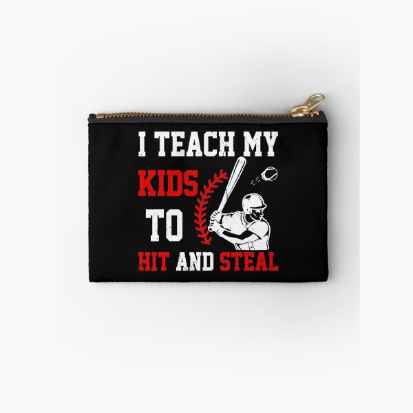 Item preview, I Teach My Kids to Hit And Steal Funny Father's Day Baseball Dad designed and sold by Helbon-art.