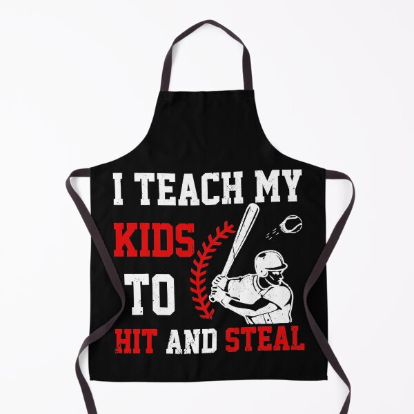Item preview, I Teach My Kids to Hit And Steal Funny Father's Day Baseball Dad designed and sold by Helbon-art.
