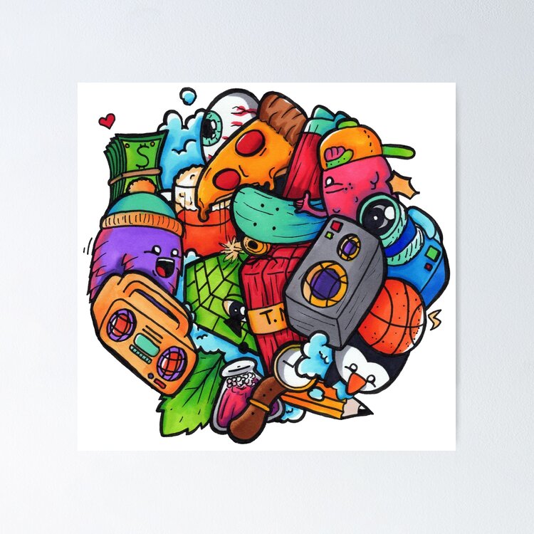 Doodle Fun - Shrimpy Draws Sticker