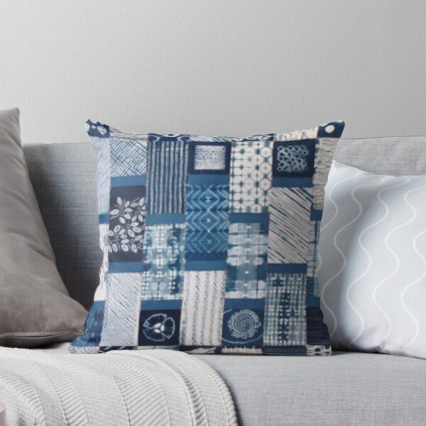 Item preview, shibori índigo diy patchwork designed and sold by hellcom.