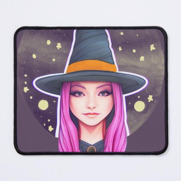 Item preview, Pretty Pink Haired Witch designed and sold by HailHecate.