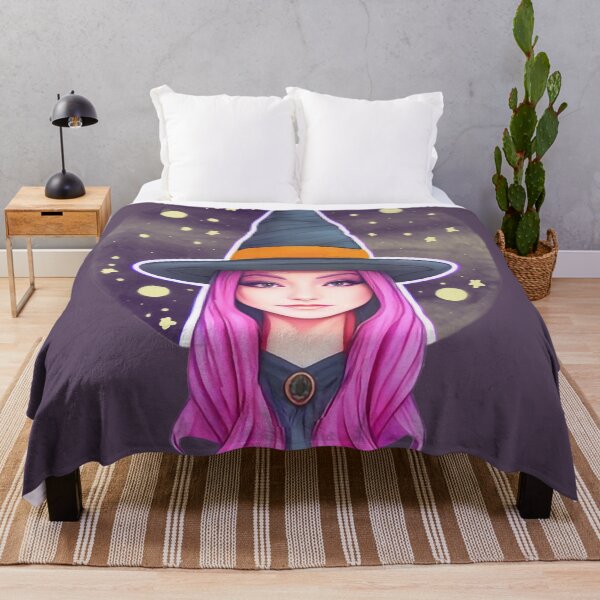 Item preview, Pretty Pink Haired Witch designed and sold by HailHecate.