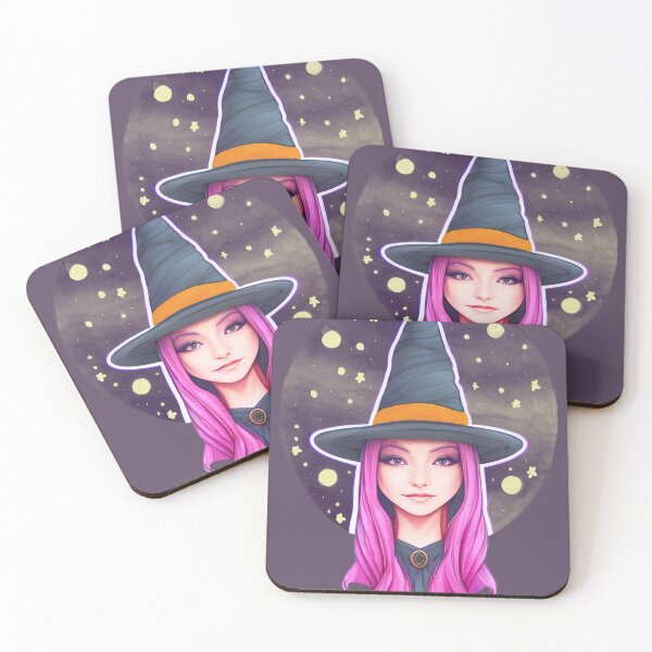 Item preview, Pretty Pink Haired Witch designed and sold by HailHecate.