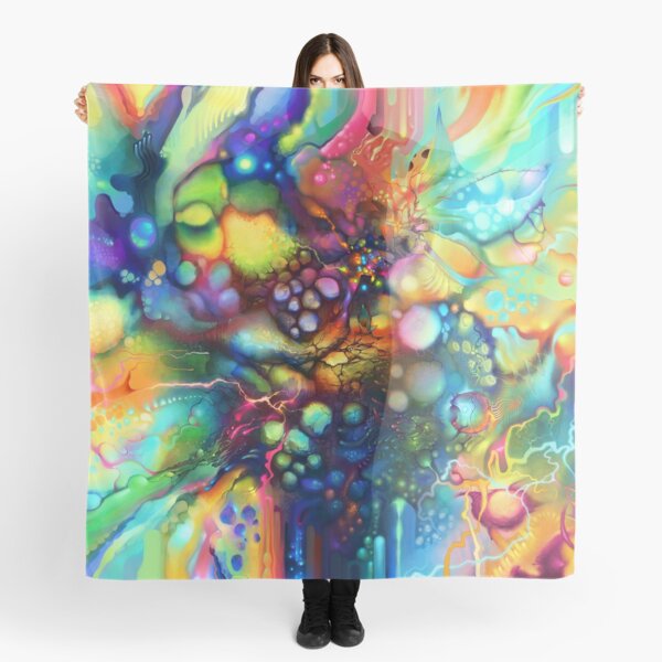 Post Mental Stains - Digital Painting Scarf
