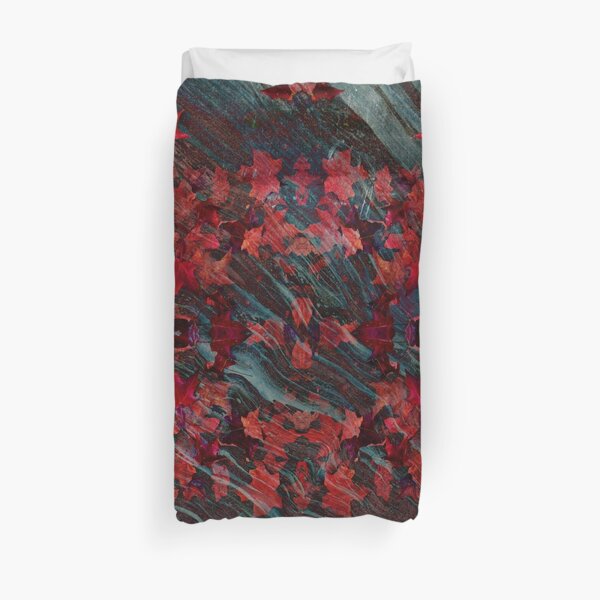 Emerald fall Duvet Cover