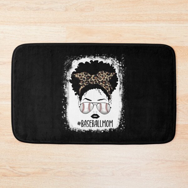 Item preview, Messy Bun African American Baseball Mom designed and sold by Helbon-art.
