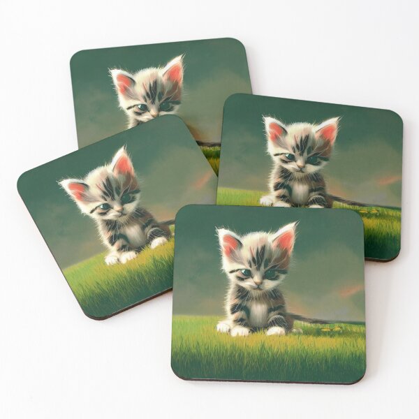 Item preview, kitten-on-grass-1 designed and sold by Kirollos9.