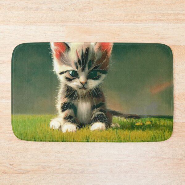 Item preview, kitten-on-grass-1 designed and sold by Kirollos9.