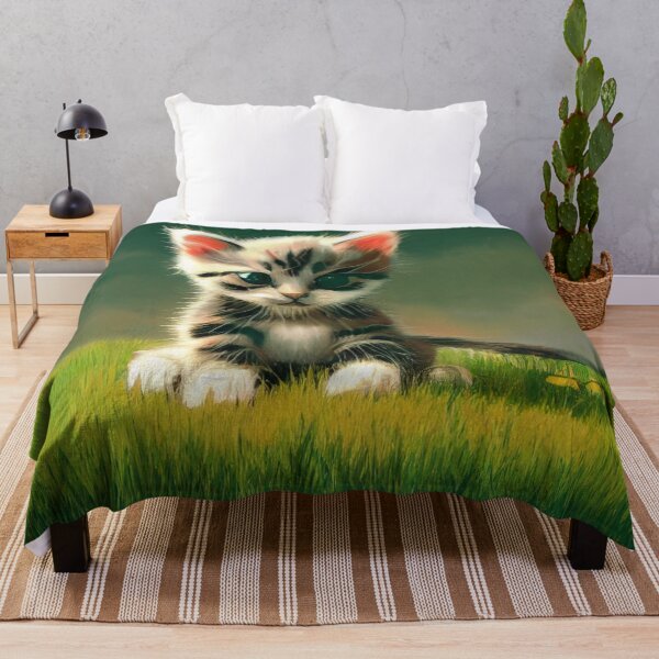 Item preview, kitten-on-grass-1 designed and sold by Kirollos9.