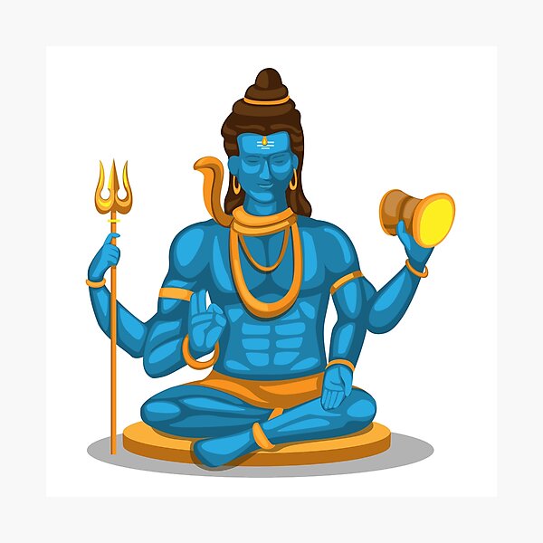 Aperçu de l'œuvre Seigneur Shiva, Shankara, Mahadev créée et vendue par AlaukikaShop.