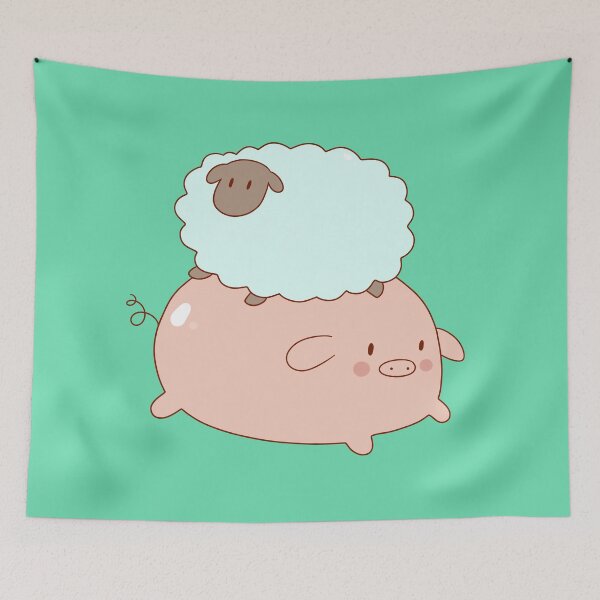 Item preview, Pig and Little Sheep designed and sold by SaradaBoru.